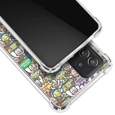 Disney Toy Story Characters Collage Pattern Galaxy A52 5G Clear Case