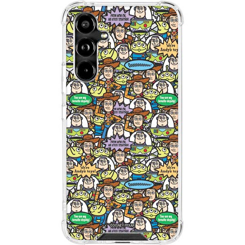 Disney Toy Story Characters Collage Pattern Galaxy A54 5G Clear Case