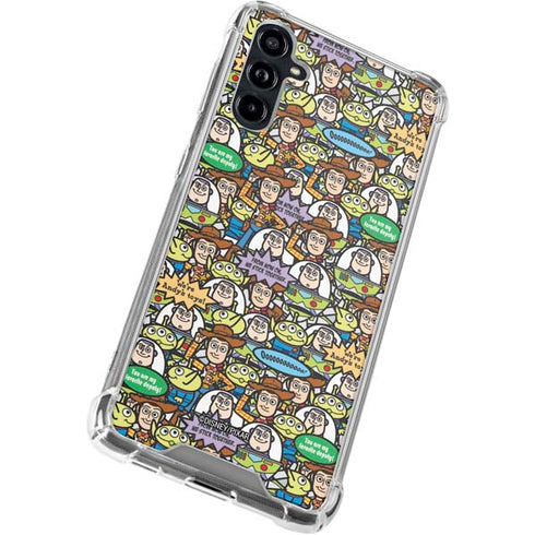 Disney Toy Story Characters Collage Pattern Galaxy A54 5G Clear Case