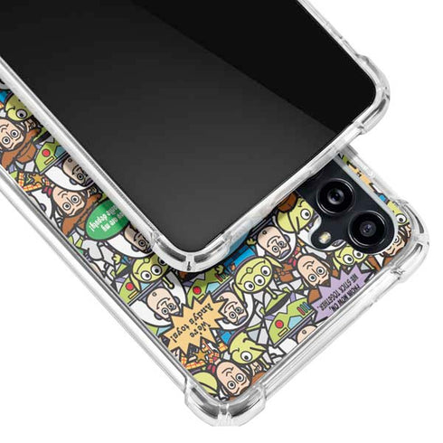Disney Toy Story Characters Collage Pattern Galaxy A54 5G Clear Case