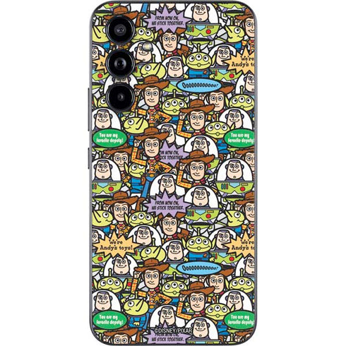 Disney Toy Story Characters Collage Pattern Galaxy A54 5G Skin