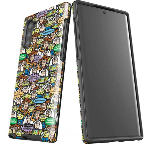 Disney Toy Story Characters Collage Pattern Galaxy Note 10 Pro Case