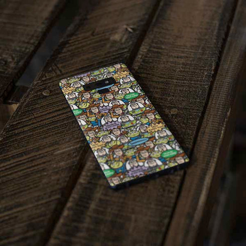 Disney Toy Story Characters Collage Pattern Galaxy Note 9 Skin