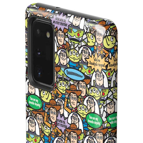 Disney Toy Story Characters Collage Pattern Galaxy Note20 5G Pro Case