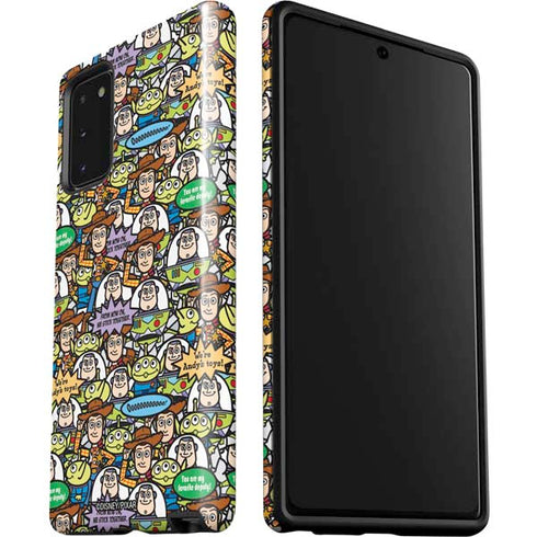 Disney Toy Story Characters Collage Pattern Galaxy Note20 5G Pro Case