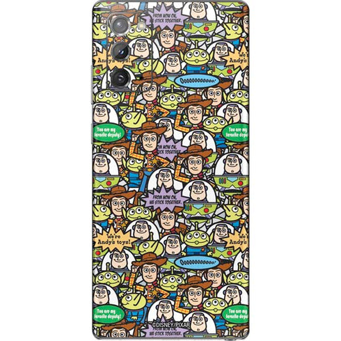 Disney Toy Story Characters Collage Pattern Galaxy Note20 5G Skin