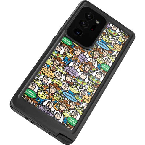 Disney Toy Story Characters Collage Pattern Galaxy Note20 Ultra 5G Waterproof Case