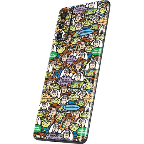 Disney Toy Story Characters Collage Pattern Galaxy S20 Fan Edition Skin