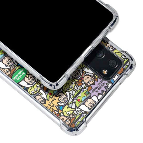 Disney Toy Story Characters Collage Pattern Galaxy S20 FE Clear Case