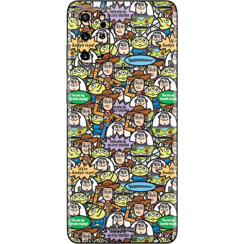 Disney Toy Story Characters Collage Pattern Galaxy S20 Plus Skin