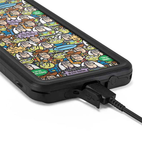 Disney Toy Story Characters Collage Pattern Galaxy S20 Plus Waterproof Case