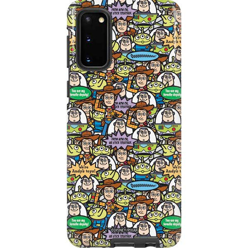 Disney Toy Story Characters Collage Pattern Galaxy S20 Pro Case