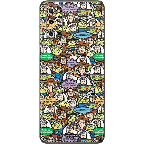 Disney Toy Story Characters Collage Pattern Galaxy S20 Skin