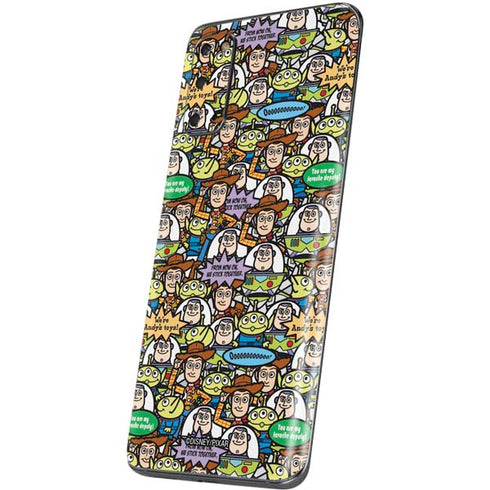 Disney Toy Story Characters Collage Pattern Galaxy S20 Skin