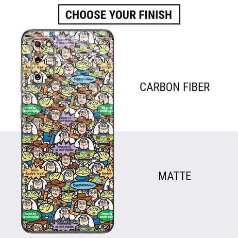 Disney Toy Story Characters Collage Pattern Galaxy S20 Skin