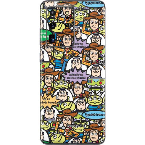 Disney Toy Story Characters Collage Pattern Galaxy S20 Ultra 5G Skin