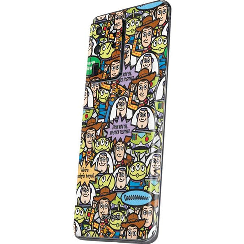 Disney Toy Story Characters Collage Pattern Galaxy S20 Ultra 5G Skin