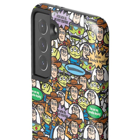 Disney Toy Story Characters Collage Pattern Galaxy S21 5G Pro Case