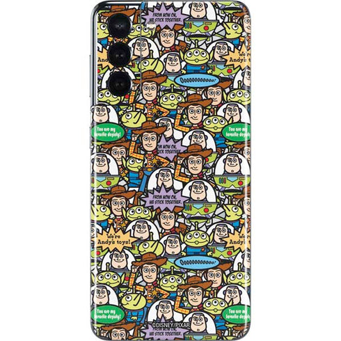 Disney Toy Story Characters Collage Pattern Galaxy S21 5G Skin