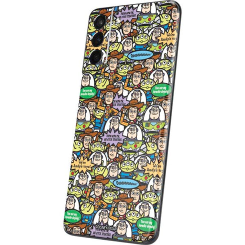 Disney Toy Story Characters Collage Pattern Galaxy S21 5G Skin
