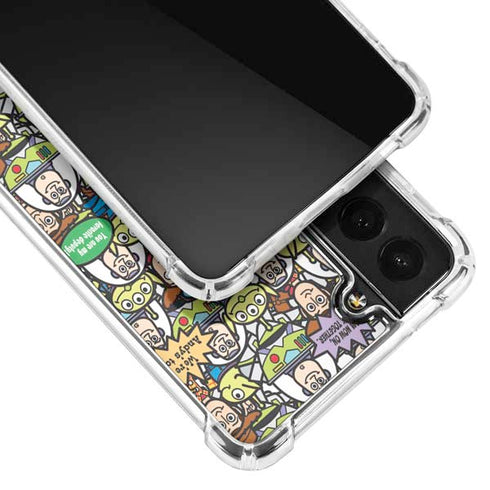 Disney Toy Story Characters Collage Pattern Galaxy S21 FE Clear Case