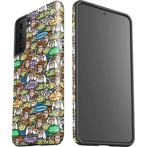 Disney Toy Story Characters Collage Pattern Galaxy S21 FE Pro Case