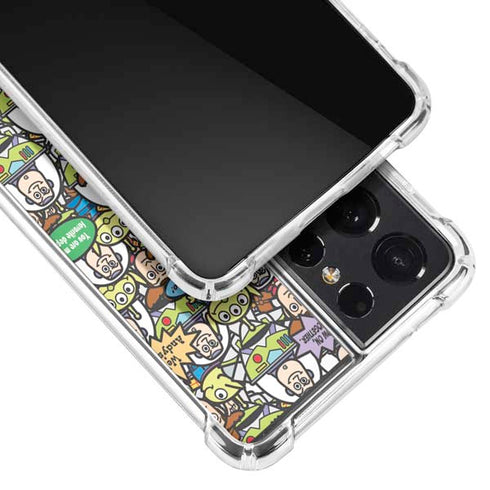 Disney Toy Story Characters Collage Pattern Galaxy S21 Ultra 5G Clear Case