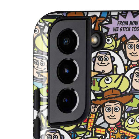 Disney Toy Story Characters Collage Pattern Galaxy S22 Plus Pro Case