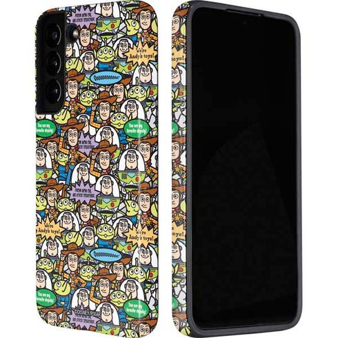 Disney Toy Story Characters Collage Pattern Galaxy S22 Plus Pro Case