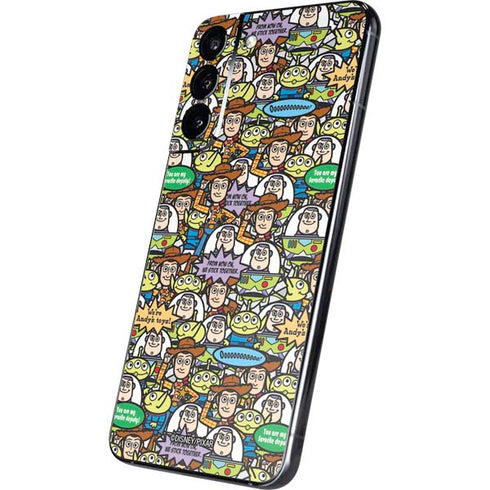 Disney Toy Story Characters Collage Pattern Galaxy S22 Plus Skin