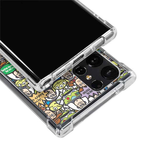 Disney Toy Story Characters Collage Pattern Galaxy S22 Ultra Clear Case