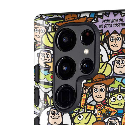 Disney Toy Story Characters Collage Pattern Galaxy S22 Ultra Pro Case