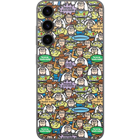 Disney Toy Story Characters Collage Pattern Galaxy S23 FE Skin