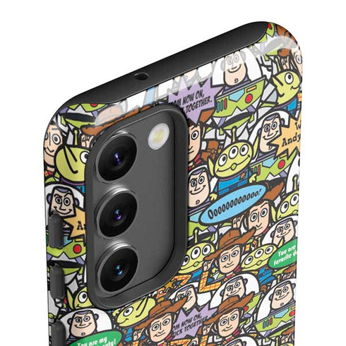 Disney Toy Story Characters Collage Pattern Galaxy S23 Pro Case