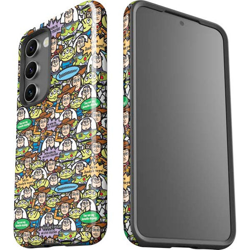 Disney Toy Story Characters Collage Pattern Galaxy S23 Pro Case