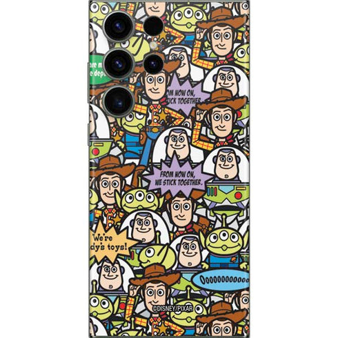 Disney Toy Story Characters Collage Pattern Galaxy S23 Ultra Skin