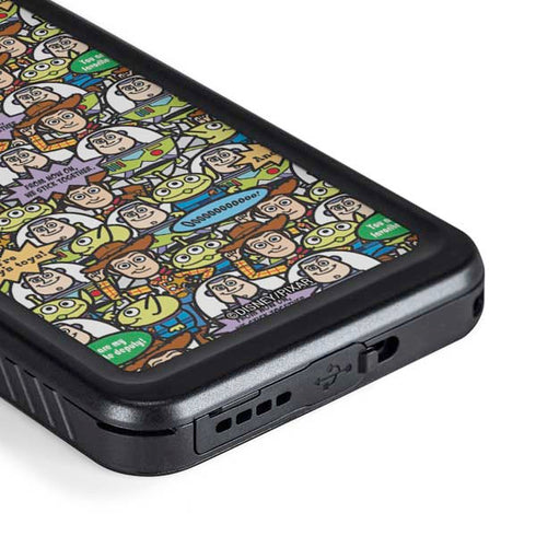 Disney Toy Story Characters Collage Pattern Galaxy S23 Waterproof Case