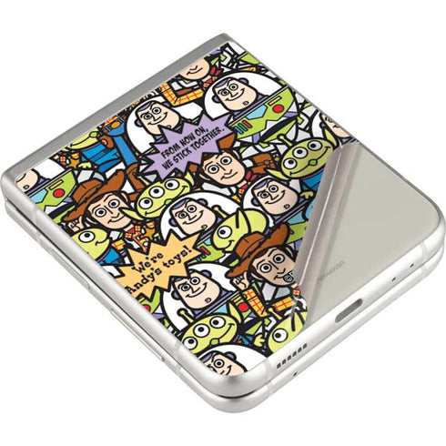 Disney Toy Story Characters Collage Pattern Galaxy Z Flip3 5G Skin
