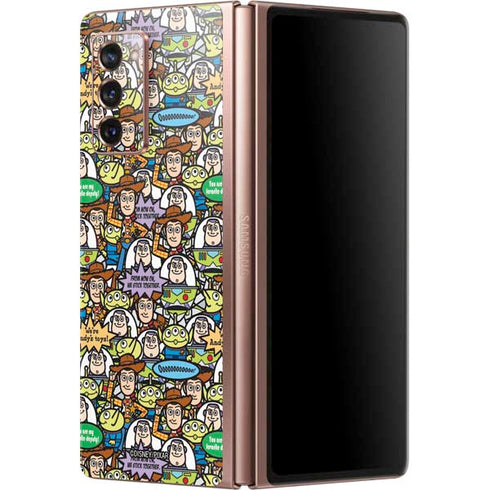 Disney Toy Story Characters Collage Pattern Galaxy Z Fold2 5G Skin