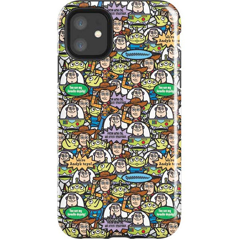 Disney Toy Story Characters Collage Pattern iPhone 11 Impact Case