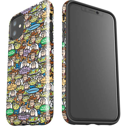 Disney Toy Story Characters Collage Pattern iPhone 11 Impact Case