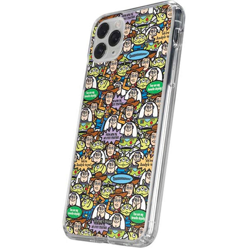 Disney Toy Story Characters Collage Pattern iPhone 11 Pro Clear Case