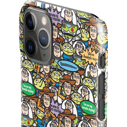 Disney Toy Story Characters Collage Pattern iPhone 11 Pro Lite Case