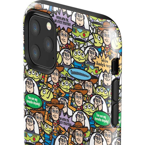 Disney Toy Story Characters Collage Pattern iPhone 11 Pro Max Impact Case