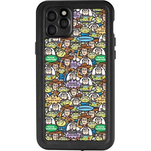 Disney Toy Story Characters Collage Pattern iPhone 11 Pro Max Waterproof Case