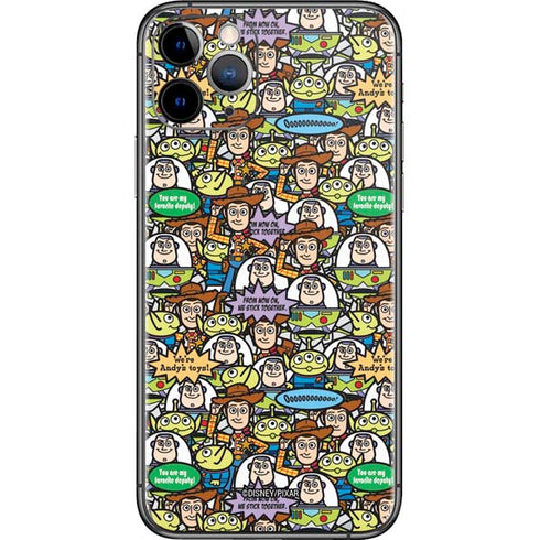 Disney Toy Story Characters Collage Pattern iPhone 11 Pro Skin
