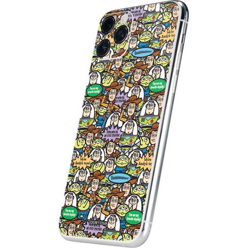 Disney Toy Story Characters Collage Pattern iPhone 11 Pro Skin