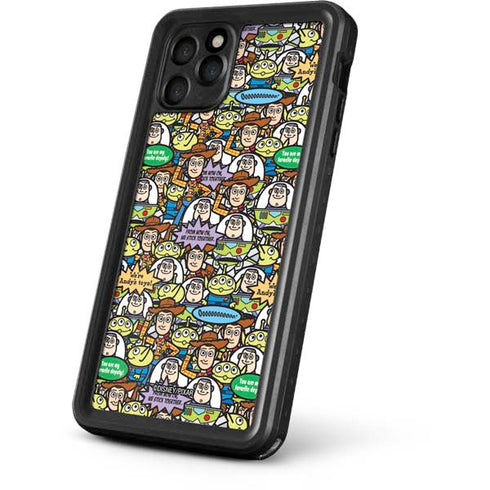 Disney Toy Story Characters Collage Pattern iPhone 11 Pro Waterproof Case