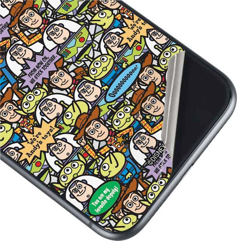 Disney Toy Story Characters Collage Pattern iPhone 11 Skin