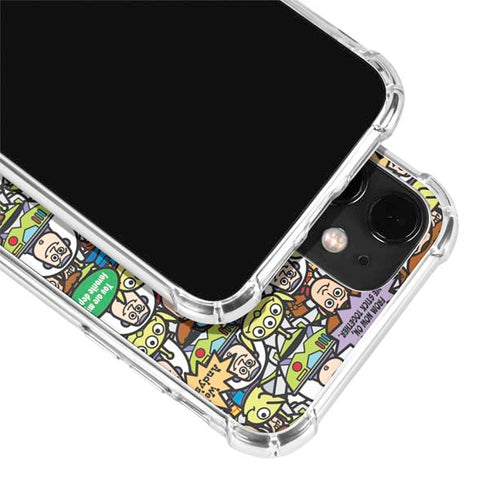 Disney Toy Story Characters Collage Pattern iPhone 12 Clear Case